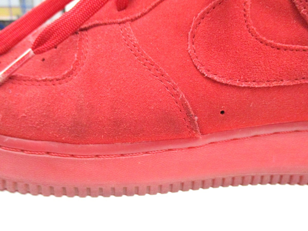 14年製 NIKE (ナイキ) AIR FORCE 1 07 LV8 RED SUEDE エアフォース1 
