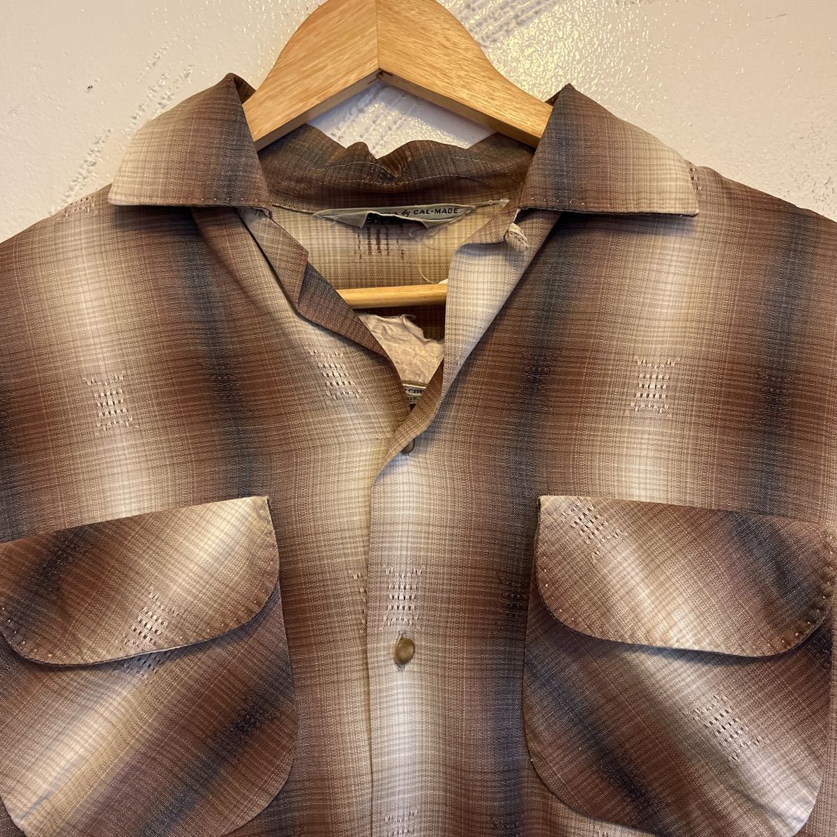 Sportsman Vintage California 50s 60s by Shirt Loop Woolunella Wool 