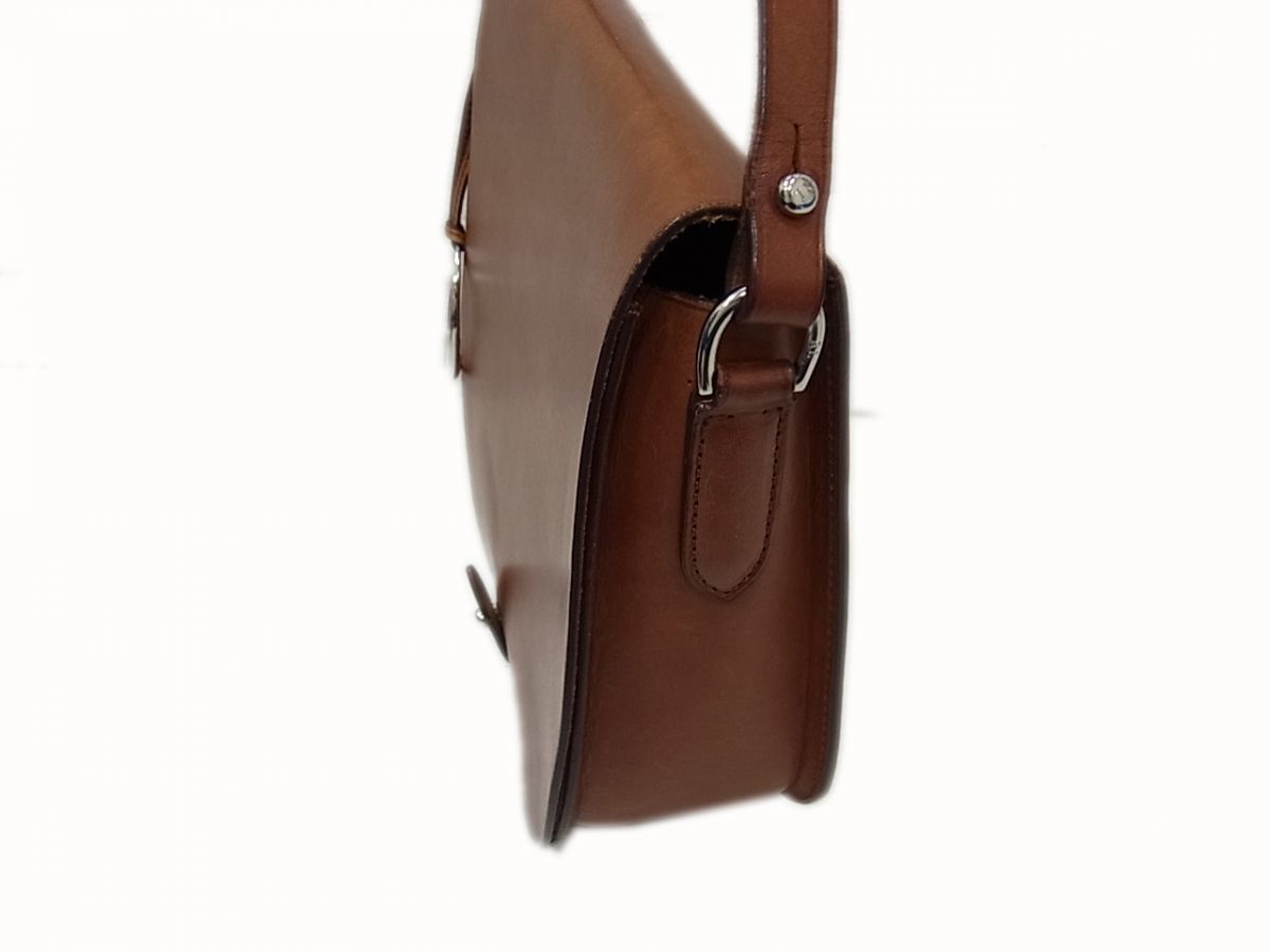 ◇ラルフローレン レザーショルダーバッグ 牛革 サドルバッグ 馬具 