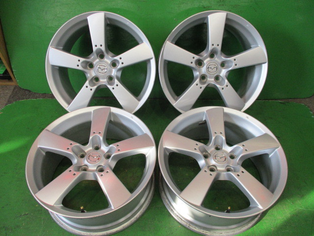 RX-8 マツダ 18インチ 純正 8J +50 ホイール ジャンク RX-8純正アルミホイール 18×8JJ+50 2本[K-3205 タイヤメッキホイール 4本セット PCD114.3 5H JDM