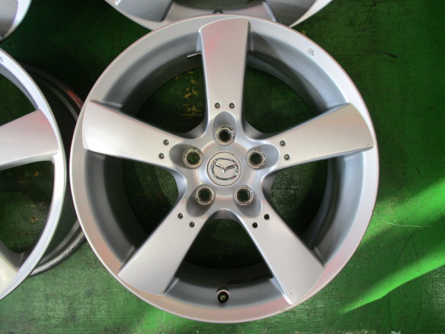 RX-8 マツダ 18インチ 純正 8J +50 ホイール ジャンク RX-8純正アルミホイール 18×8JJ+50 2本[K-3205 タイヤメッキホイール 4本セット PCD114.3 5H JDM