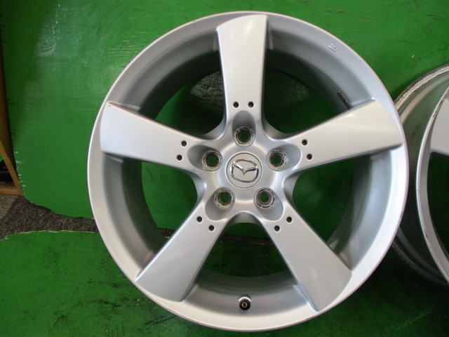 RX-8 マツダ 18インチ 純正 8J +50 ホイール ジャンク RX-8純正アルミホイール 18×8JJ+50 2本[K-3205 タイヤメッキホイール 4本セット PCD114.3 5H JDM