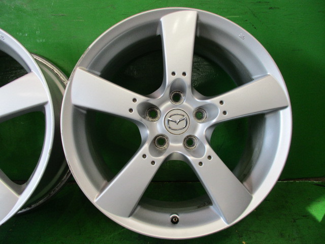 RX-8 マツダ 18インチ 純正 8J +50 ホイール ジャンク RX-8純正アルミホイール 18×8JJ+50 2本[K-3205 タイヤメッキホイール 4本セット PCD114.3 5H JDM
