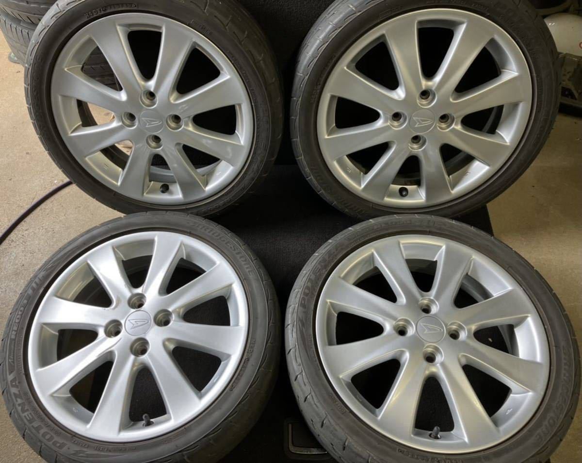 ダイハツムーブカスタム16インチ4.5J➕45 4穴pcd100 ムーブ R16 4.5J+45 4穴 PCD100 M12 ハブ径54 純正 16インチ アルミ