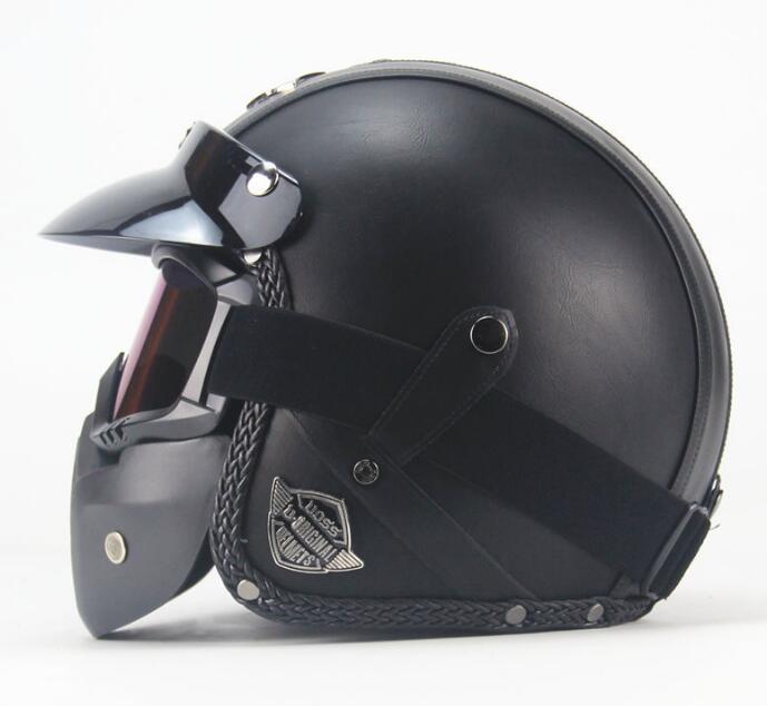 Harley-Davidson サンバイザー内臓 ジェットヘル マットブラック