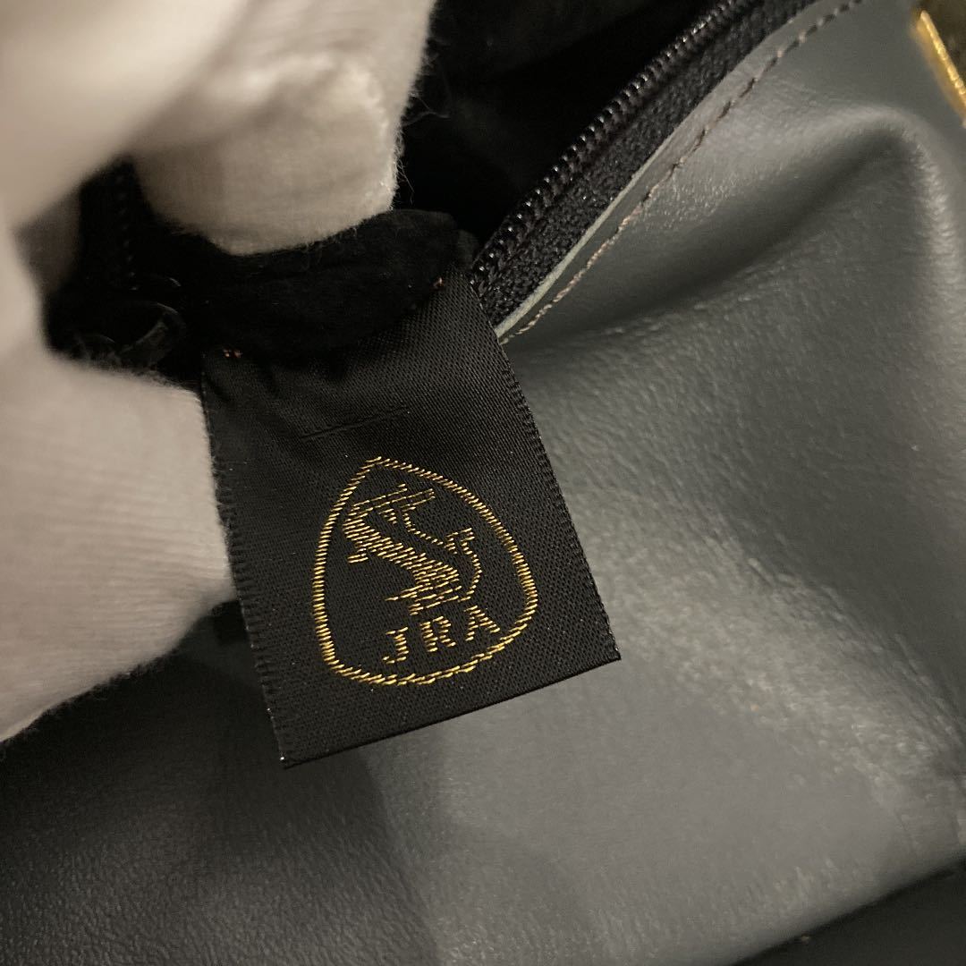 1スタ JRA認定 Adornar Akiko オーストリッチハンドバッグ 南京錠付き  