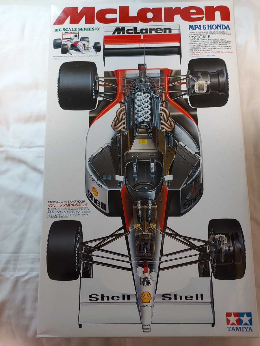タミヤ マクラーレン 明朗 MP4/6 ホンダ 1/12 スケール プラモデル 