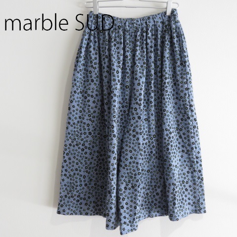 新品 marble SUD マーブルシュッド 小花柄 ハカマパンツ 兎 水玉