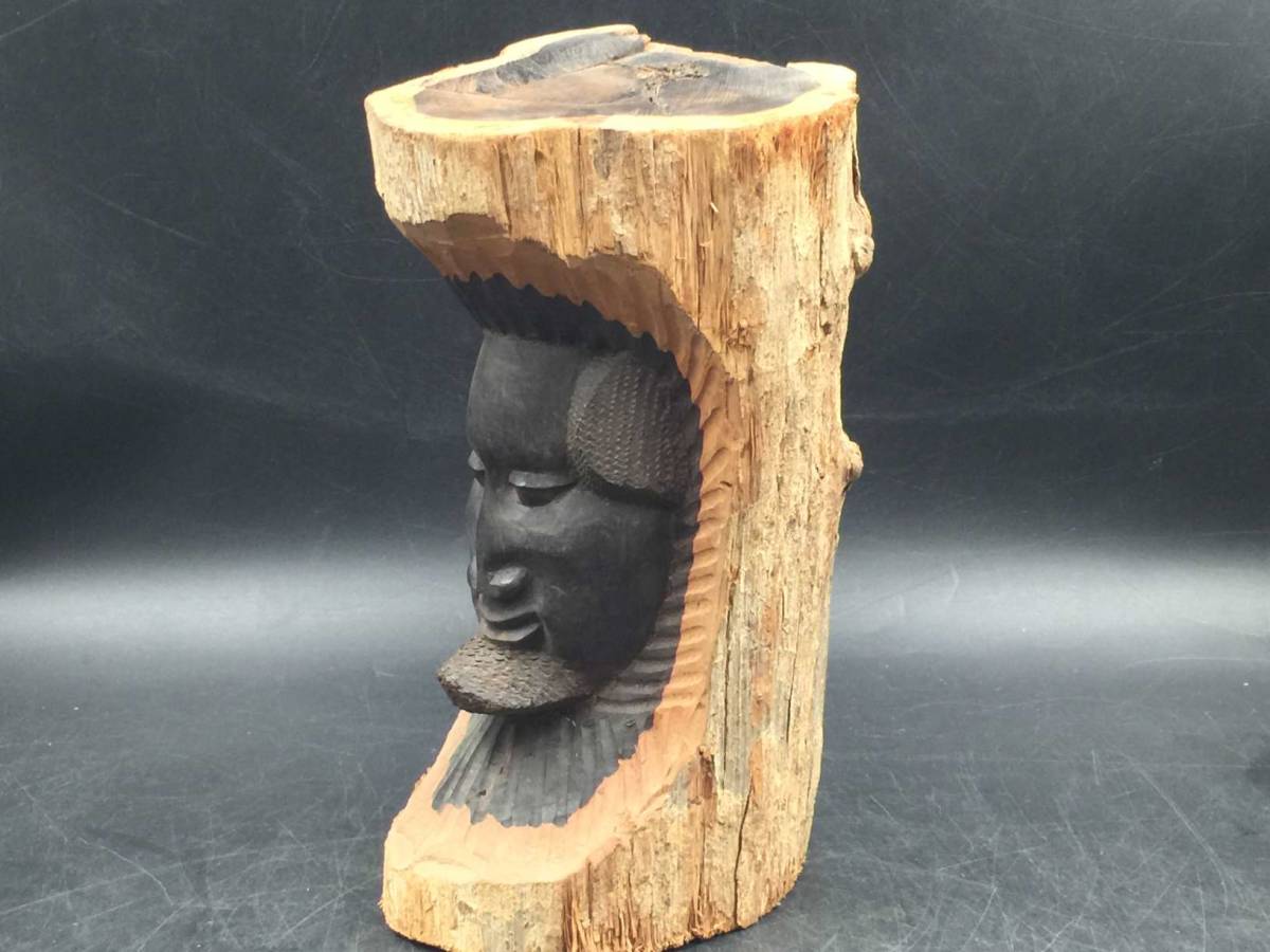 アフリカ タンザニア マコンデ 壁飾り （XL） 黒檀 彫刻 木彫り 民族