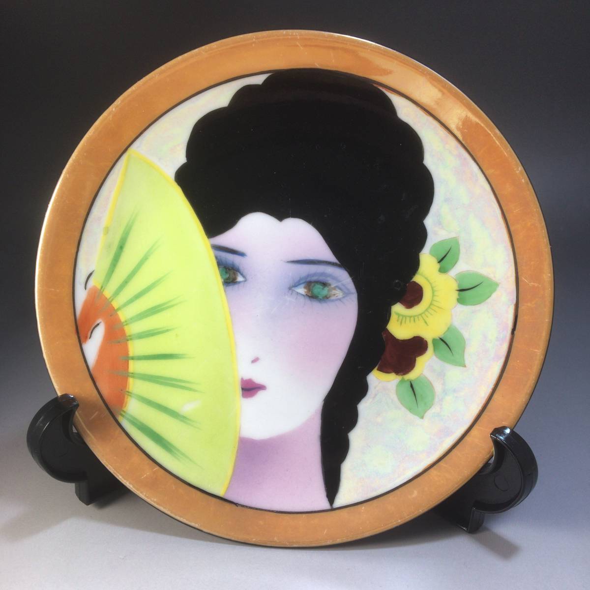 ☆激希少☆1921~1941年頃オールドノリタケ レディ 貴婦人 グリーンアイ