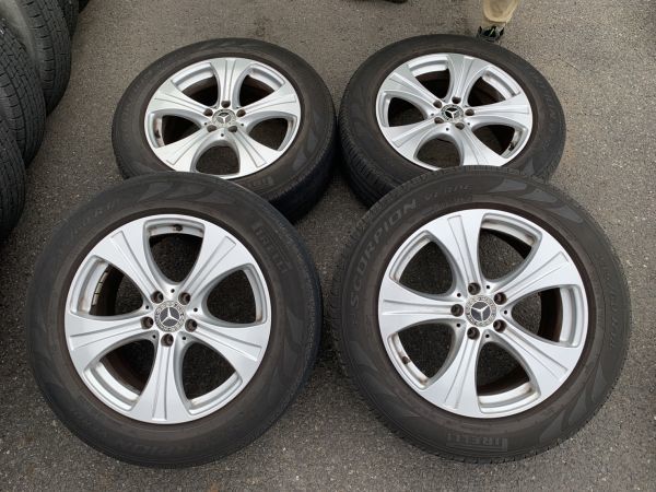 中古☆ベンツ 純正ホイールとタイヤ4本セット☆18インチ 8J +38 PCD112 