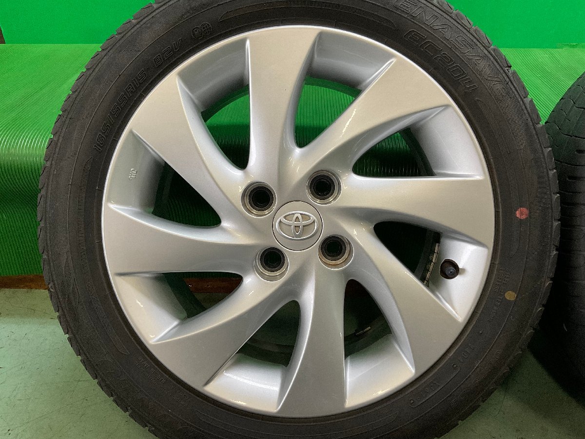 QNC21 bB 185/55R15 純正ホイール付きタイヤ4本 QNC21 bB 185⁄55R15 185⁄55 トヨタbB 純正ホイール bB QNC21 純正 15