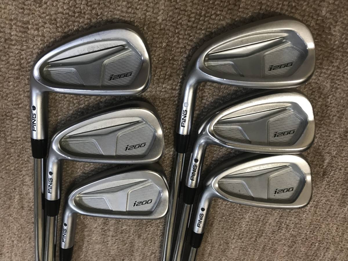 Ping i200アイアン レフティ 左用6本 中古品 リシャフト ダイナミック 