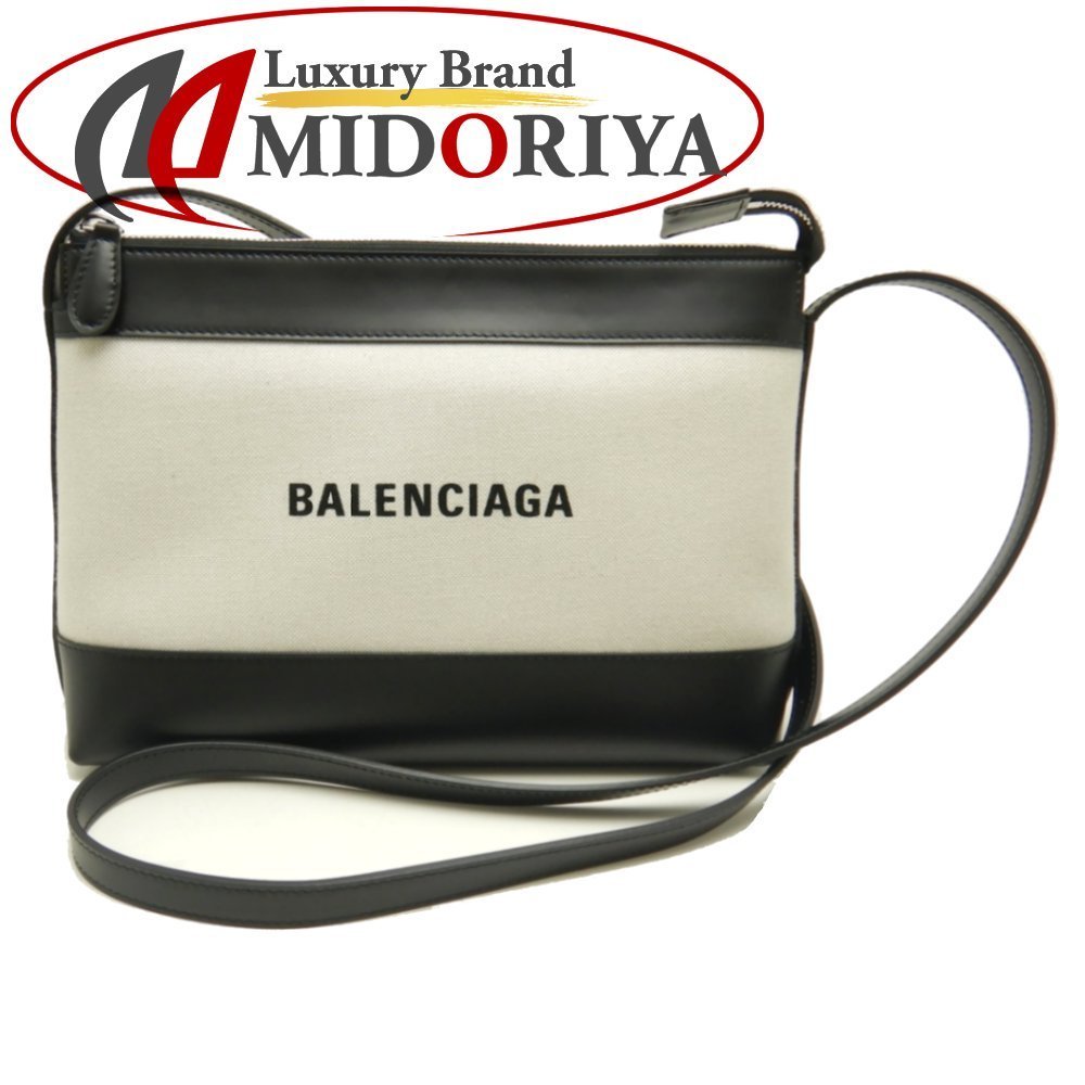格安，人気セール バレンシアガ BALENCIAGA 639497 ネイビークロスボディバッグ キャンバス&times;レザー ナチュラル ブラック/050723(かばん、バッグ)｜売買されたオークション情報、yahooの商品情報をアーカイブ公開 かばん、バッグ