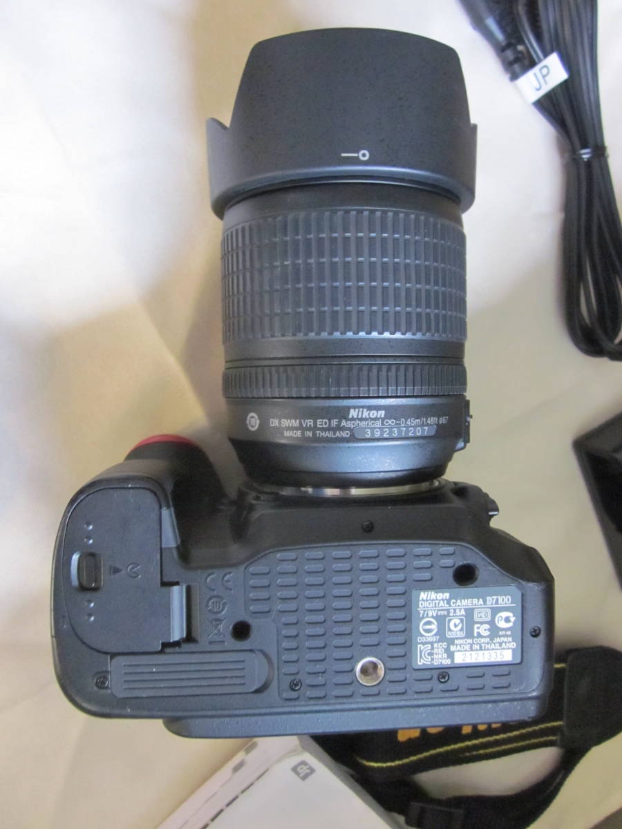 中古良品 ニコンNikon D7100 ＋AF-s18-105 VR レンズキット 動作品