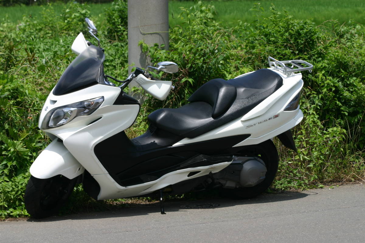 激安大特価，最新作 自賠責保険付-埼玉発2406 SUZUKI CJ46A スカイウェイブ２５０ TYPE-S 白 20627Km(126cc-250cc)｜売買されたオークション情報、yahooの商品情報をアーカイブ公開 - オークファン 126cc-250cc