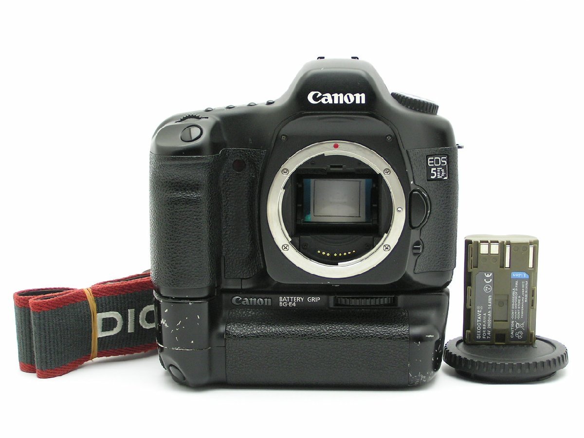★レンズ2台 1円スタート★【実用品：作例有】★CANON LENS 50mm F1.4◆Super-Takumar 55mm F1.8◆レンズキャップ付き ☆ハローカメラ☆8032 Canon EOS -E4付 本体とバッテリ-のみ 動作