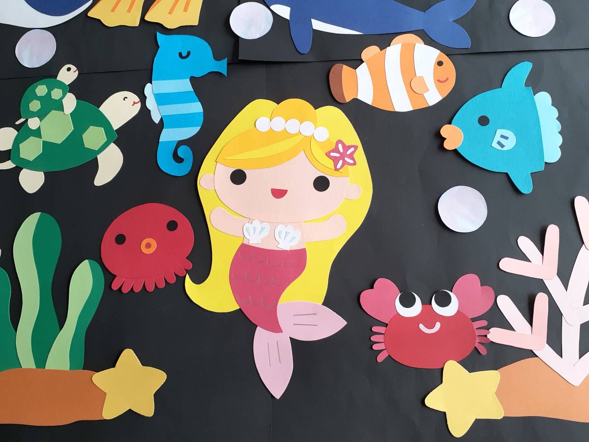 夏 壁面飾り 海の生き物 保育園 幼稚園 施設など その他 売買されたオークション情報 Yahooの商品情報をアーカイブ公開 オークファン Aucfan Com