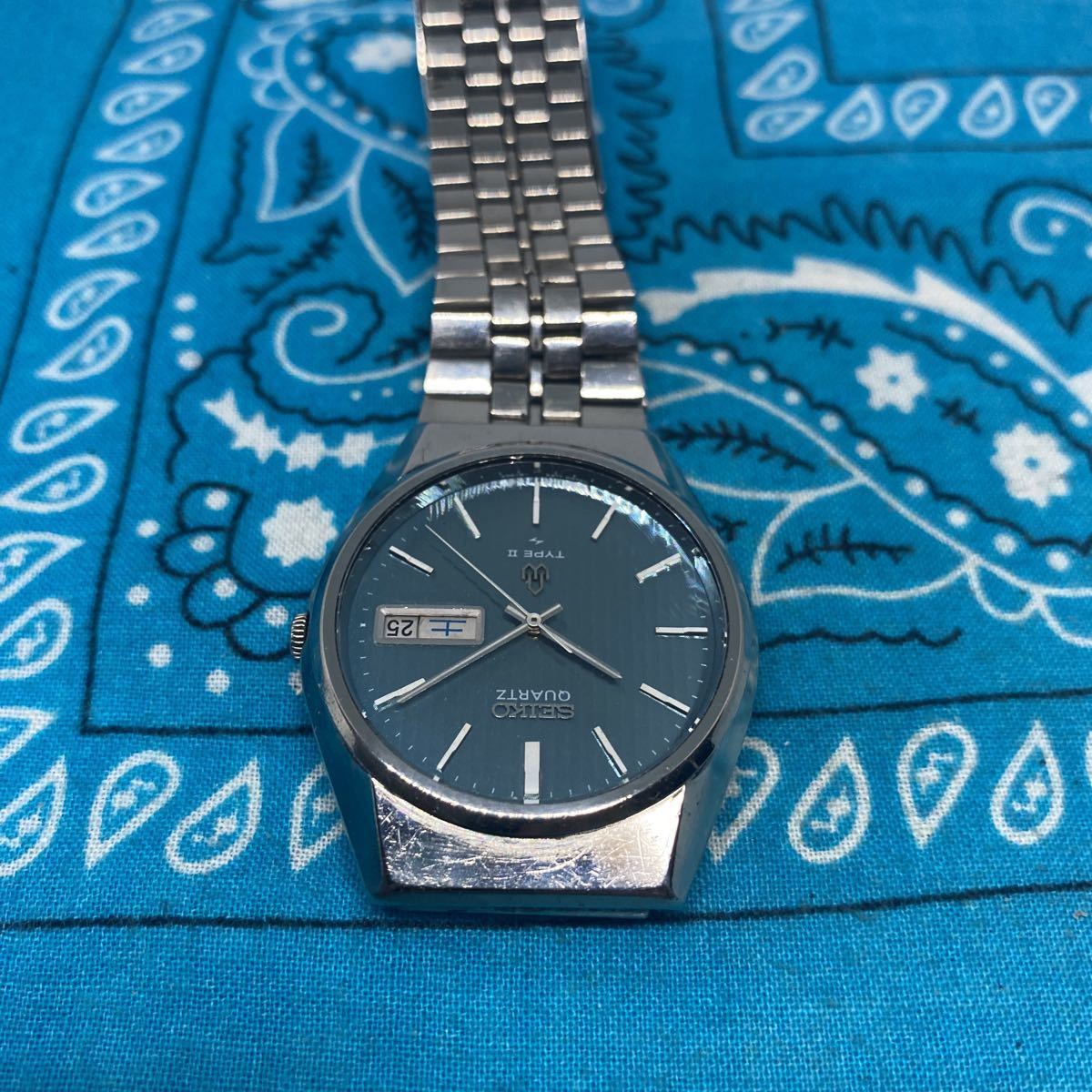 稼働 良品0116-4 SEIKO TYPEⅡ セイコー タイプ2 メンズ腕時計 7123