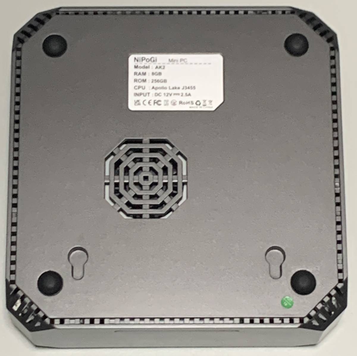 【訳有】NiPoGi Mini PC AK2 ストレージ無し / Celeron J3455 メモリ8GB Wifi有 VESA取付用金具 ACアダプター等付属 NiPoGi AK2 Plus : cooling? Ubuy