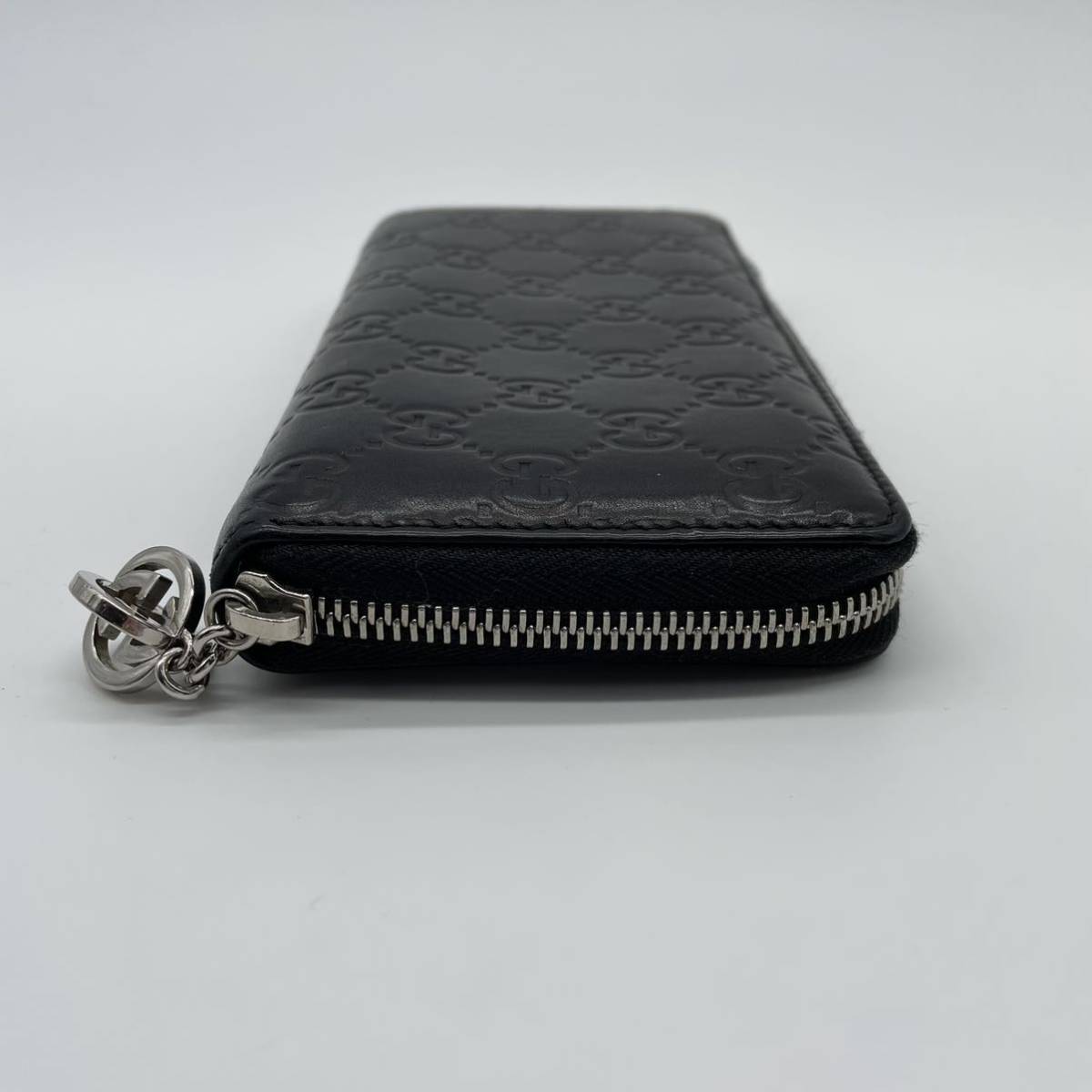 1円〜【美品】GUCCI グッチ 長財布 ラウンドジップ ラウンドファスナー 