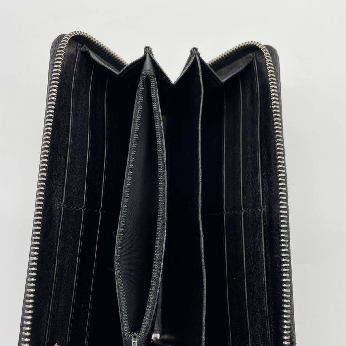 1円〜【美品】GUCCI グッチ 長財布 ラウンドジップ ラウンドファスナー 