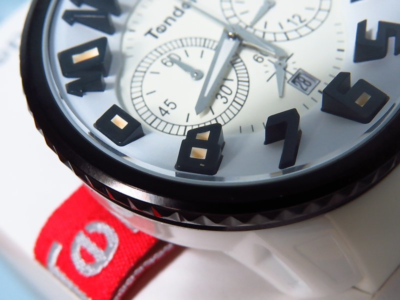 ◇美品◇ TENDENCE Round Gulliver White＆IPB テンデンス クオーツ 