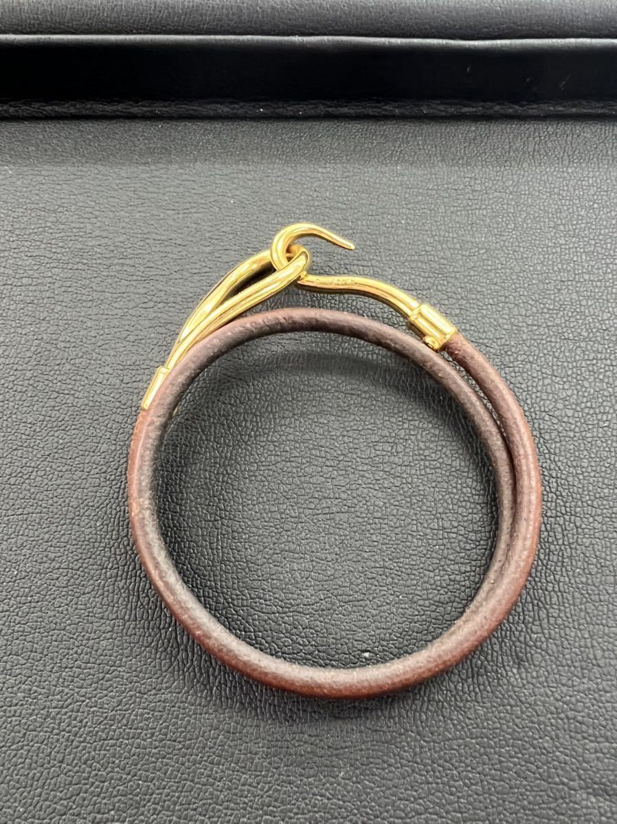 1円【エルメス 】チョーカー ジャンボ HERMES ゴールド金具 レディース