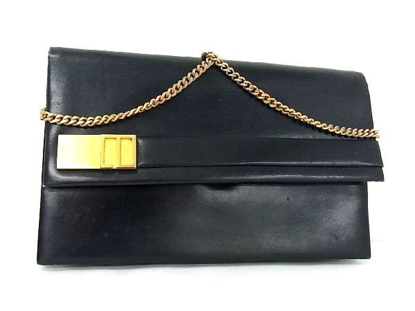  1円 Christian Dior クリスチャンディオール レザー チェーン ワンショルダーバッグ 肩掛けかばん レディース ダークネイビー系 AA9225キN(その他)｜売買されたオークション情報、yahooの商品情報 かばん、バッグ
