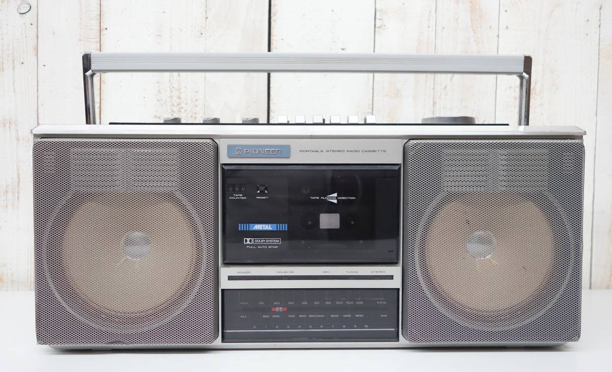 k521 【完動品】Pioneer SK-350 Runaway バブルラジカセ 昭和レトロ 当時物＊PIONEER パイオニア ＊Runaway ランナウエイ