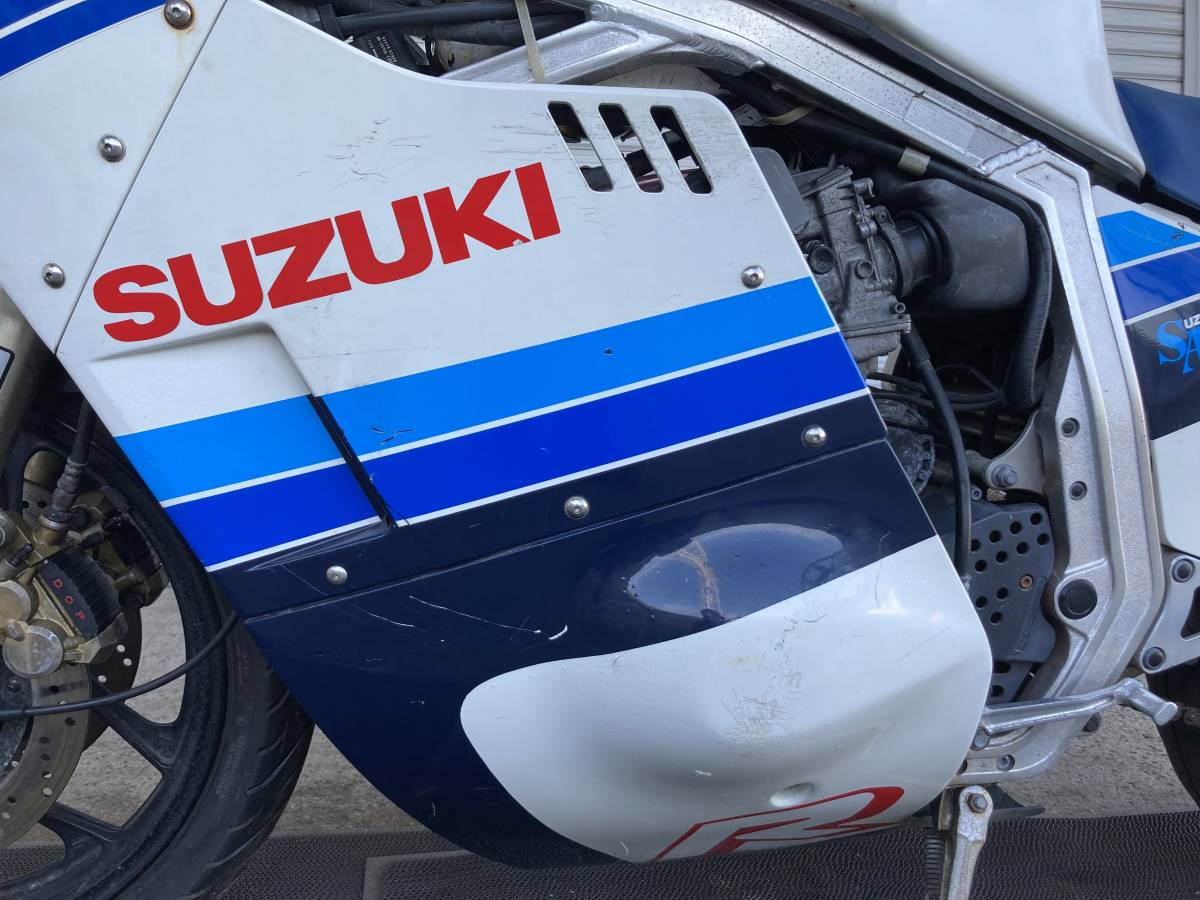 1円スタート!K4-0627-2.GSX-R750 初期型 GR71F 1985年式 エンジン実働