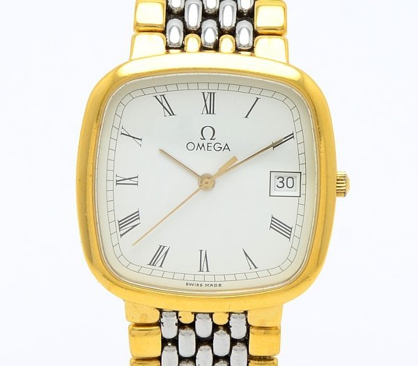 1円 オメガ OMEGA デビル 腕時計 クオーツ メンズ ジャンク品