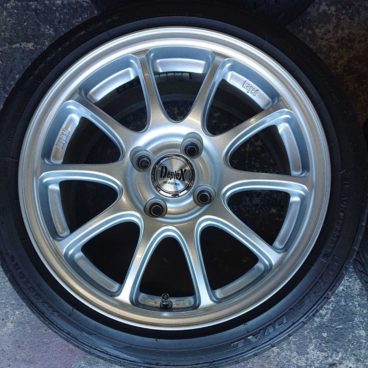 ディプレックス ライド 15インチタイヤ付き4本セット 15×6J+45  