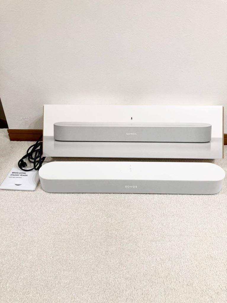 中古】SONOS ソノス サウンドバー BEAM ビーム ホワイト 家電、AV