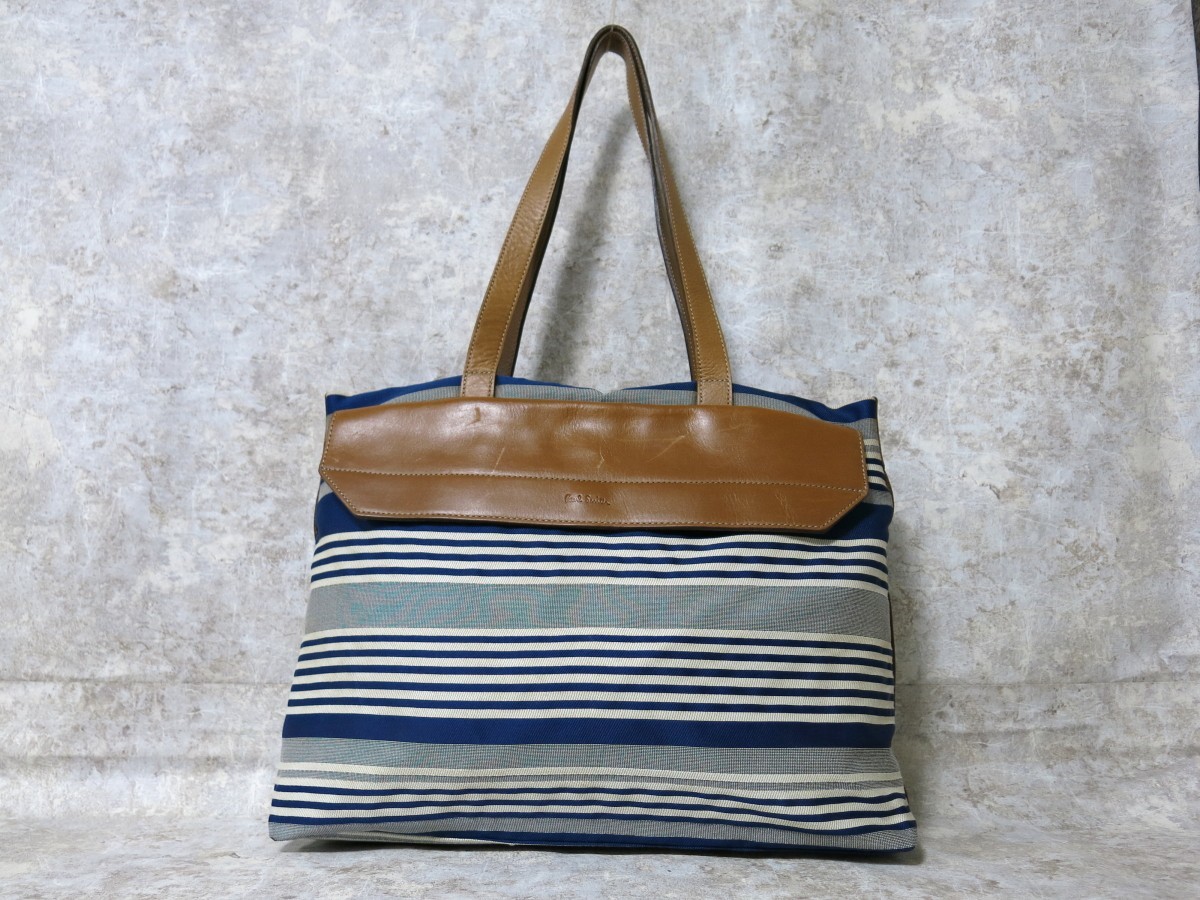 □美品□Paul smith ポール・スミス□メンズ□ボーダー□キャンバス 