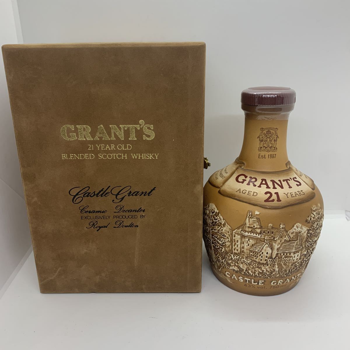 グランツ 21年 陶器ボトル ＊箱付 750ml/1241g 40% デラックス