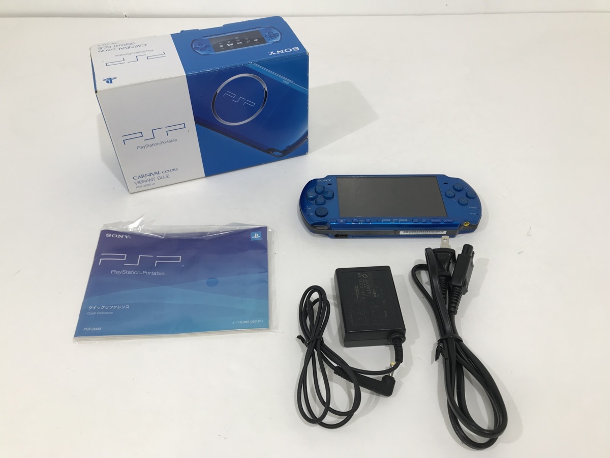 ☆未使用品☆極美品PlayStationバイブラントブルーPSP3000PB☆訳  