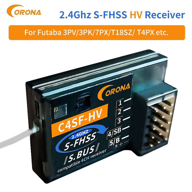 4個セット ☆新品☆ CORONA C4SF-HV 受信機 2.4G Futaba フタバ S-FHSS