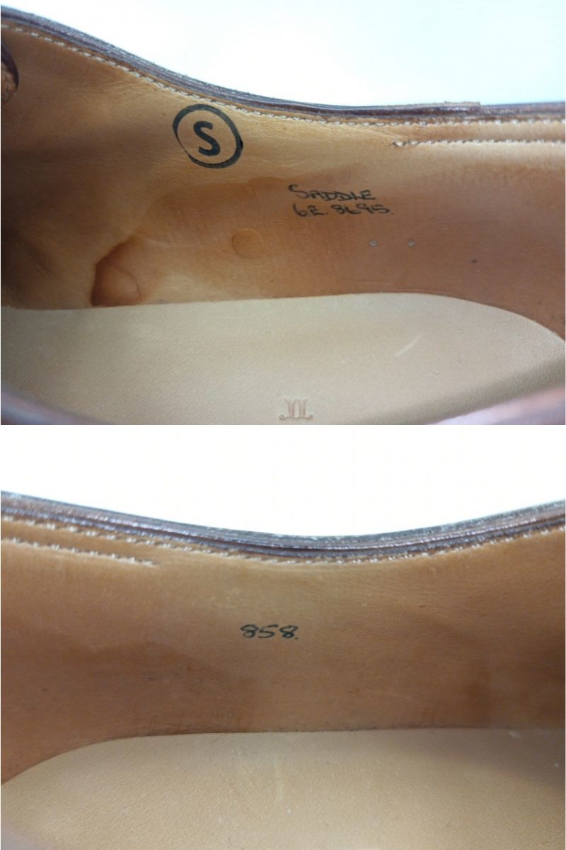 中古】 8695 JOHN LOBB SADDLE レザーシューズ メンズ ブラウン サイズ