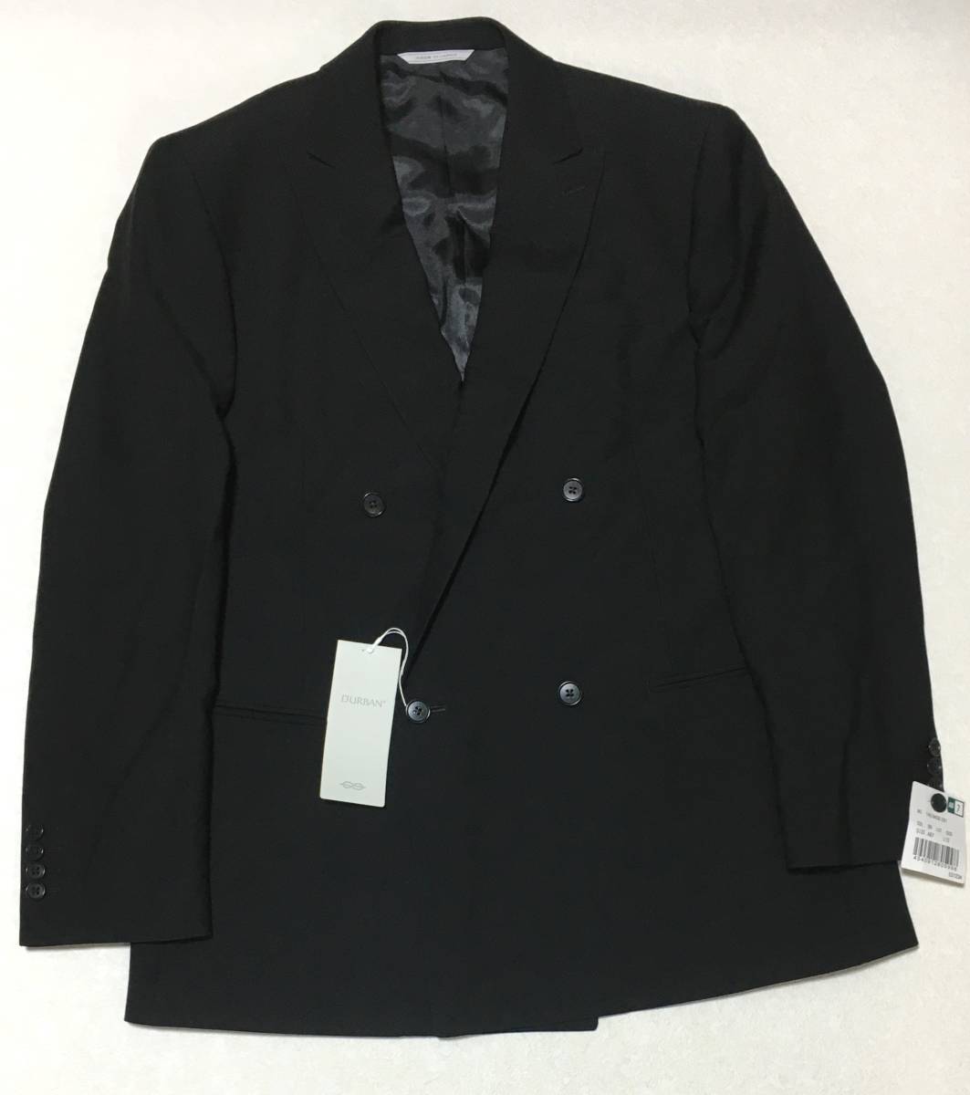 D'URBAN　日本製 ウール ダブル ジャケット　AB7　ブラック フォーマル 冠婚葬祭　ダーバン レナウン　定価63.800円