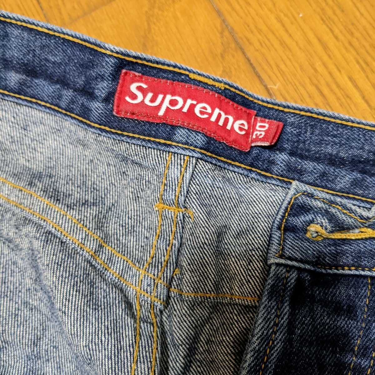 Supremeシュプリーム ダメージ デニム ジーンズ 30インチ スリムタイプ 