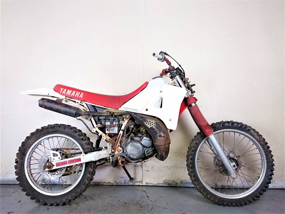 ヤマハ DT200R 37F 書類無し 鍵無し 書類無しの古いバイクを買って起こし