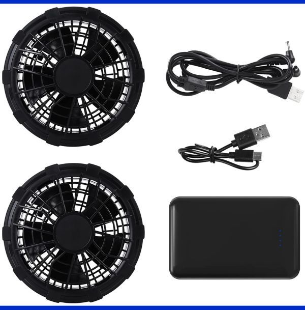 定番，正規品 空冷調節作業服 用 10000mAh バッテリー 2022新型 5V USB給電 PSE認証済 作業服対応 熱中症対策 UL94難燃性 耐熱性 耐衝撃性素材&hellip;(扇風機)｜売買されたオークション情報、yahooの商品情報をアー 扇風機