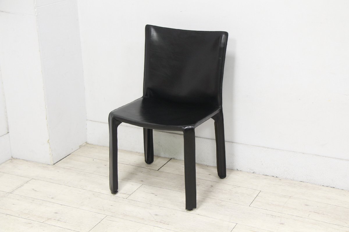 人気SALE，格安 展示極 Cassina カッシーナ アームレスチェア 412 CAB キャブ マリオ ベリーニ ブラック 22万(ダイニングチェア)｜売買されたオークション情報、yahooの商品情報をアーカイブ公開 - オークファン ダイニングチェア