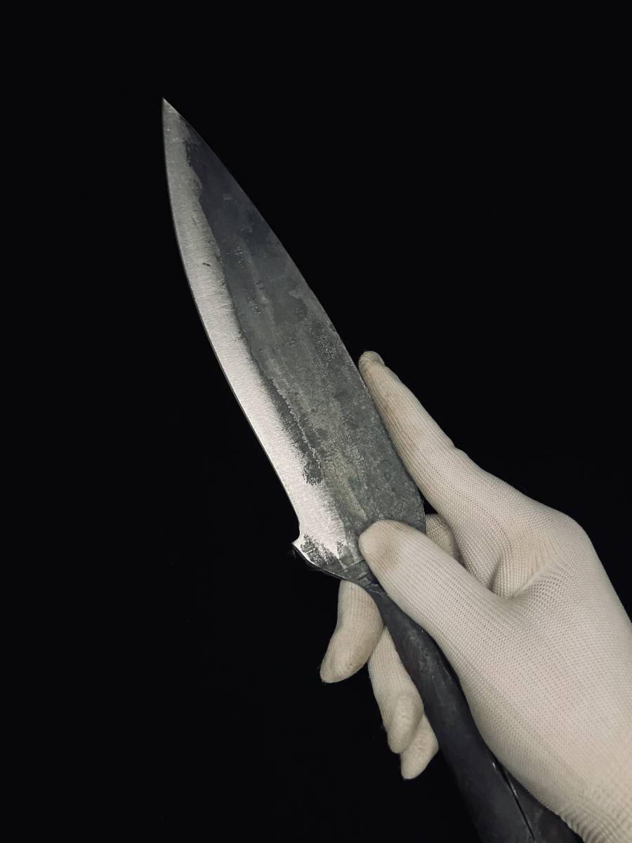 1-2-10@A］※実物撮影※狩猟刀 ナガサ フクロナガサ ハンティングナイフ  