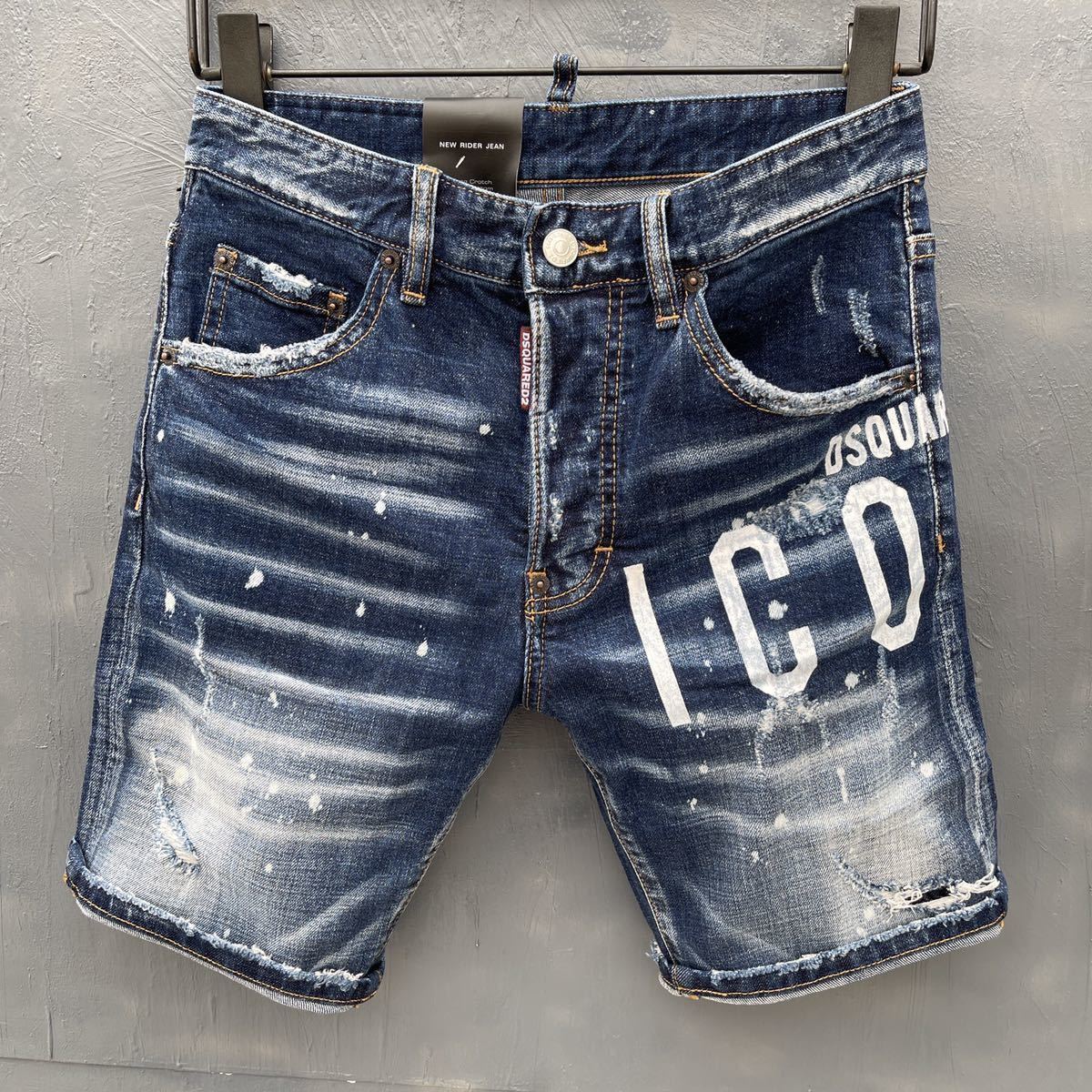 Dsquared2 size52 ショートパンツ デニム ハーフパンツ ダメージデニム
