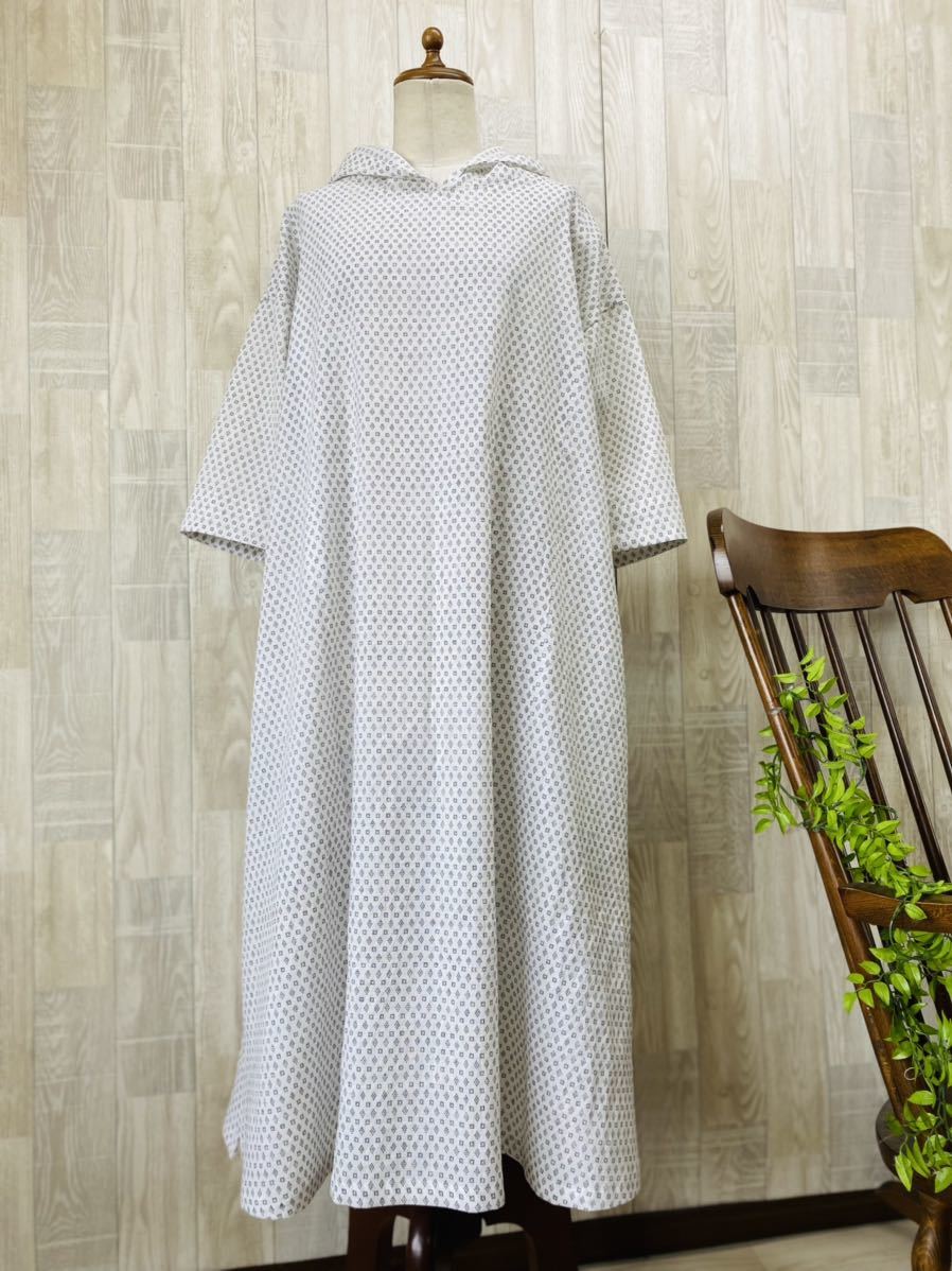 白絣ワンピース トップス 由美子様予約商品です。 古布 絣 リメイク 