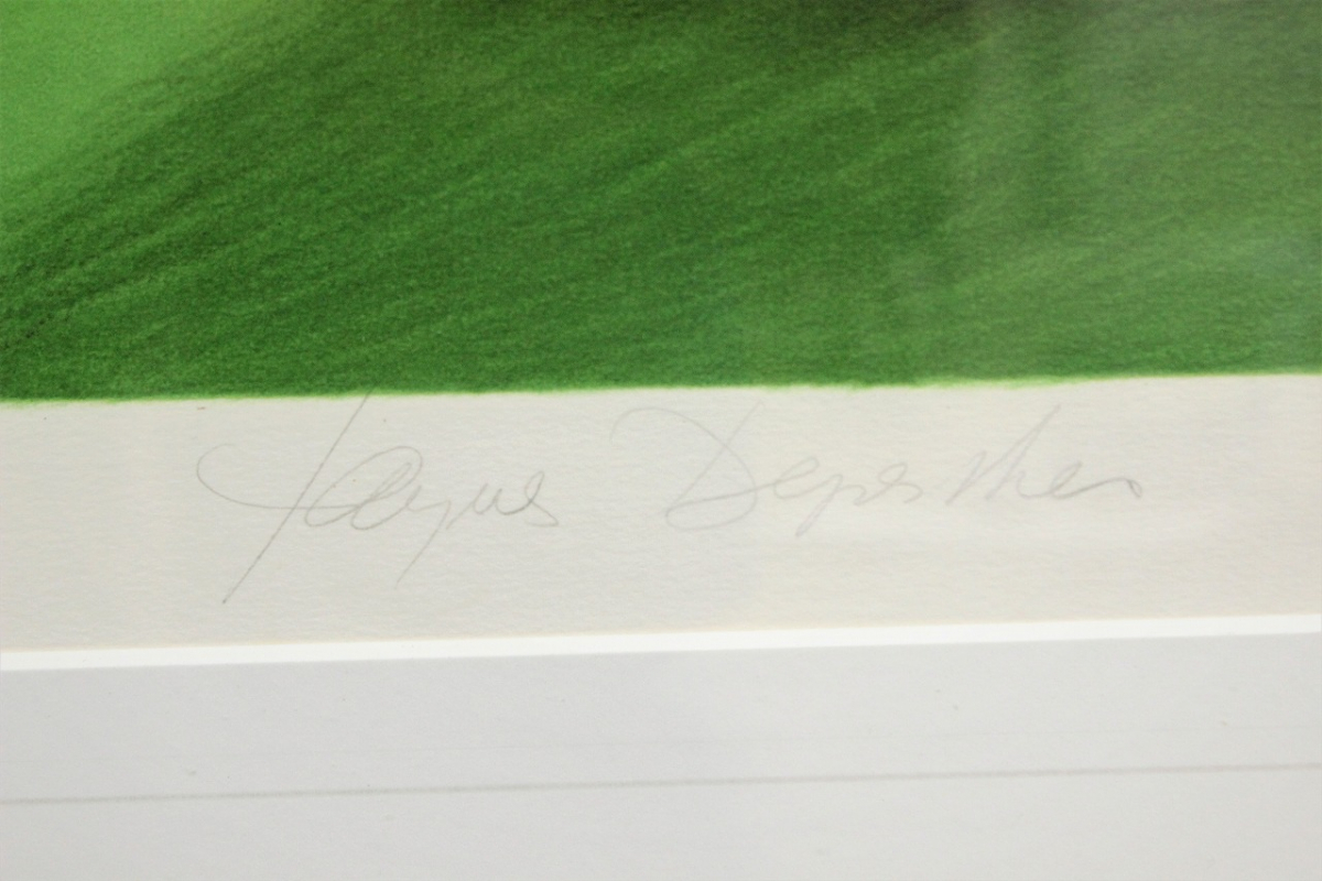 ジャック ・ デペルト「 水辺のホール 」 リトグラフ 版画 82⁄100 限定