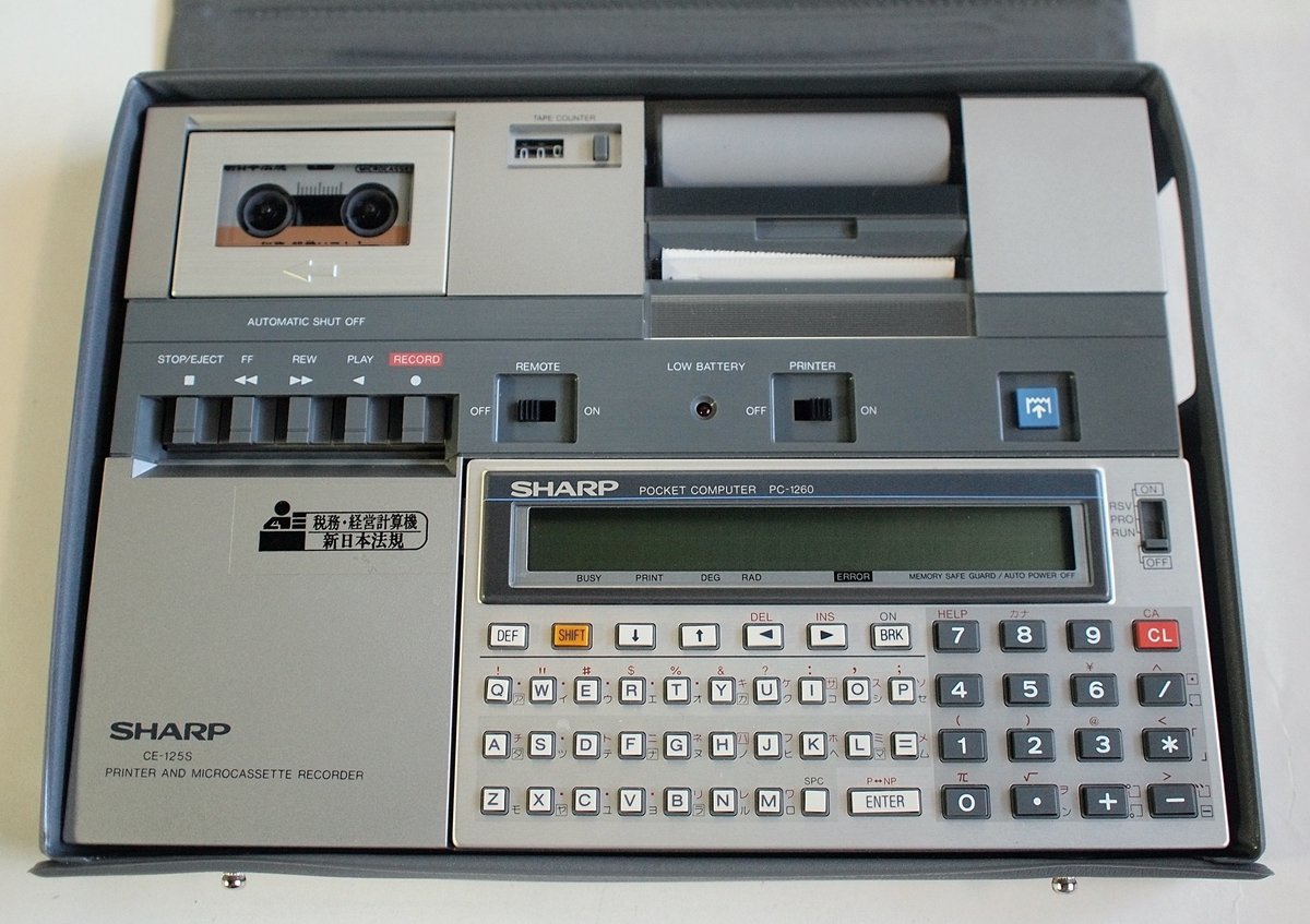 W1648] SHARP PC-1260 CE-125S / シャープ ポケットコンピュータ 