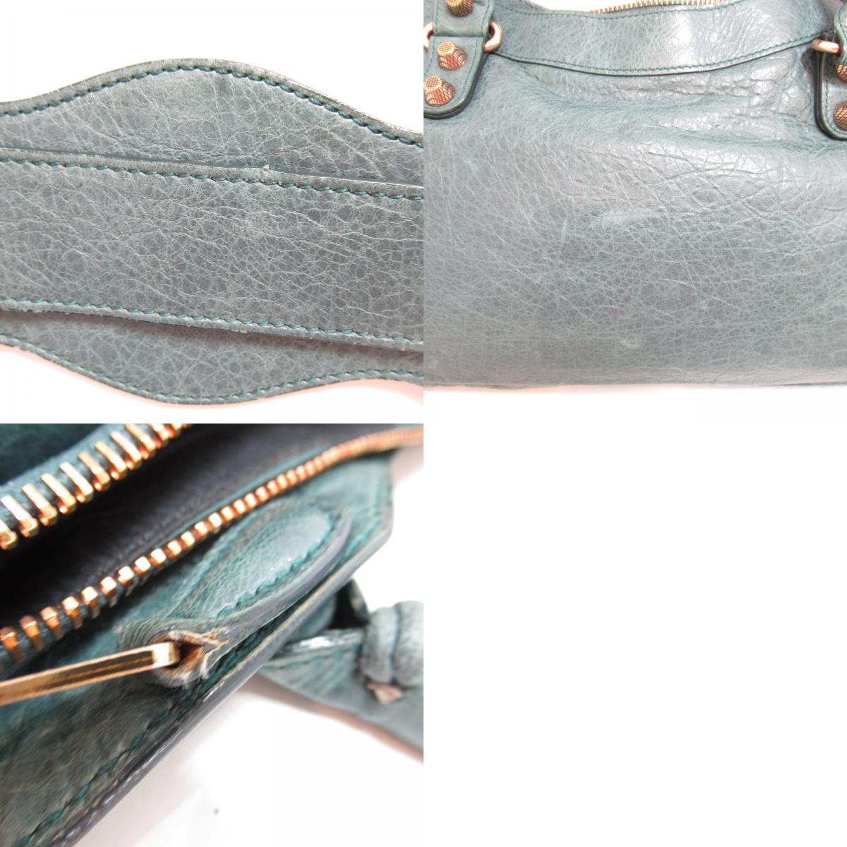 BALENCIAGA バレンシアガ 2wayショルダーバッグ ザ・ファースト2wayショルダーバッグ グリーン系 レザー 中古 バレンシアガ BALENCIAGA 2wayショルダーバッグ 肩掛け ベルトバッグ 2wayショルダーバック